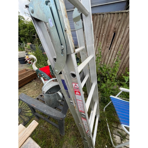 208 - 3 WAY ALLUMINIUM LADDER