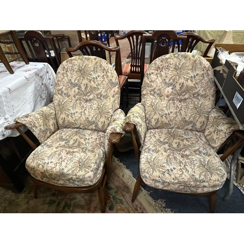 231 - PAIR ERCOL GOLD LABEL ARMCHAIRS