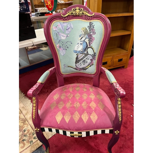 247 - ALICE IN WONDERLAND CARVER CHAIR