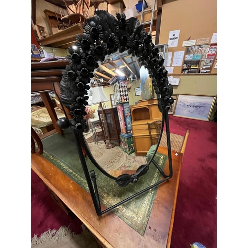 276 - HAND FORGED FREE STANDING MIRROR