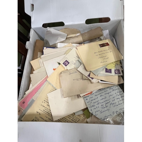 298 - BOX EPHEMERA INC LETTERS PHOTOS ETC FROM BENSAID TWINS