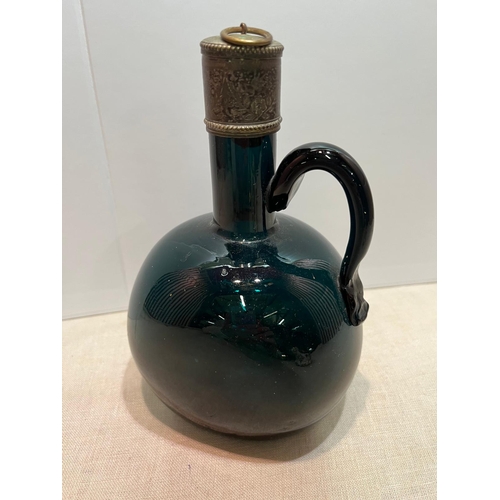 321 - VICTORIAN BLUE BOTTLE FLASK