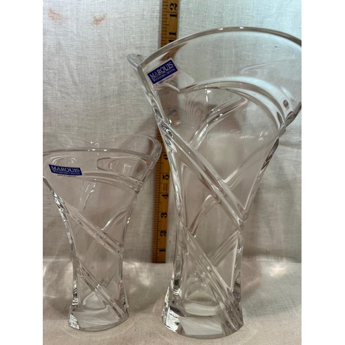 339 - 2 MARQUIS WATERFORD CRYSTAL VASES