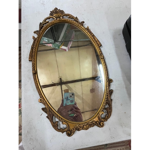 95 - METAL FRAMED MIRROR