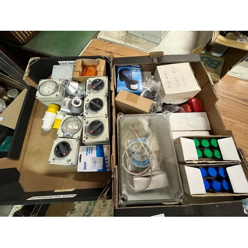 11 - 2 BOXES ELECTRICAL ITEMS