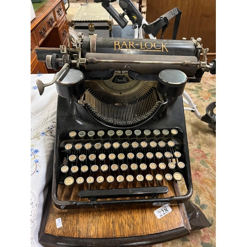 34 - VINTAGE BARLOCK TYPEWRITER