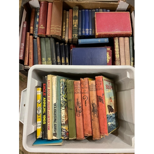 46 - 2 LARGE BOXES ANTIQUE AND VINTAGE BOOKS