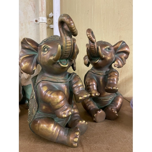 153 - PAIR CHINESE ELEPHANTS