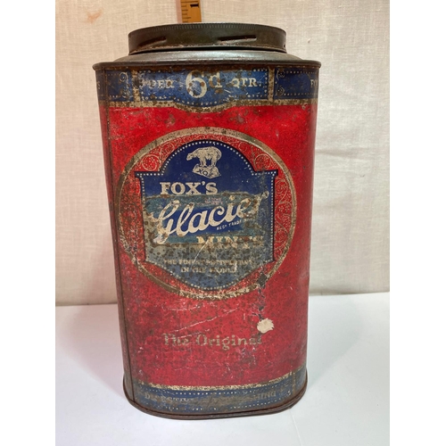 182 - ORGINAL FOX'S 1910 GLACIER MINTS TIN