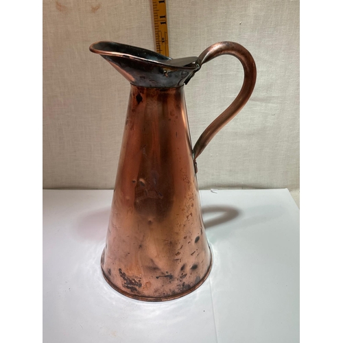 189 - JOSEPH SANKEY COPPER WATER JUG