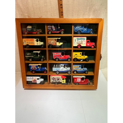 218 - CASE OF MODEL CARS