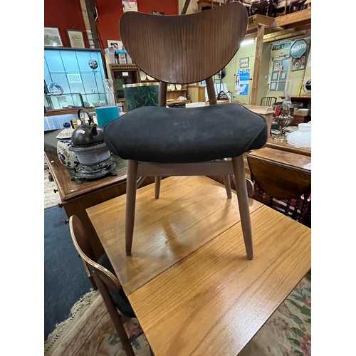 229 - 1970S TEAK TABLE WITH 3 CHAIRS