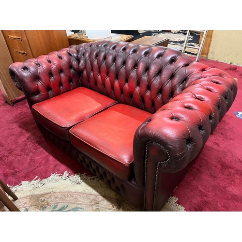 244 - 2 SEATER CHESTERFIELD SOFA