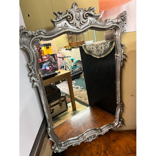 265 - SILVERR WALL MIRROR