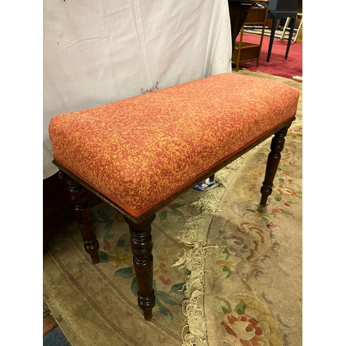 268 - UPHOLSTERED PIANO STOOL