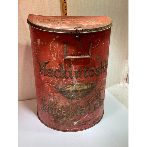 274 - LARGE MACKINTOSH TOFFEE DE LUXE TIN