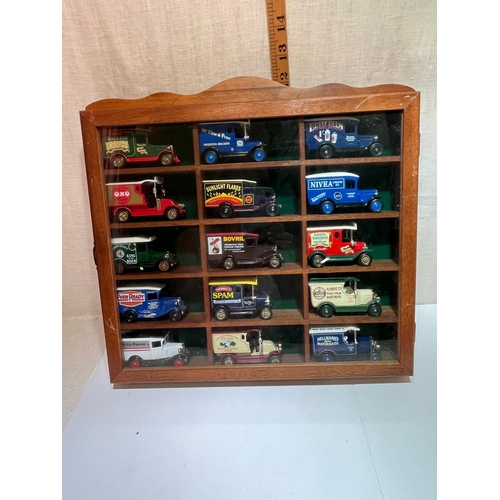 338 - CASE OF MODEL CARS