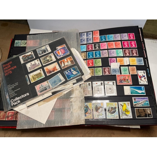 351 - SELECTION STAMPS AND STOCK BOOK