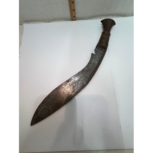 394 - WW2 KUKRI NO SCABBARD