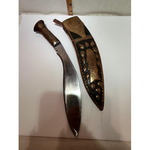 395 - KUKRI IN DECORATIVE SCABBARD