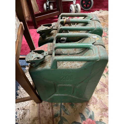 3 - 2 VINTAGE JERRY CANS