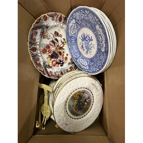 49 - BOX PLATES INC COALPORT MASONS SPODE