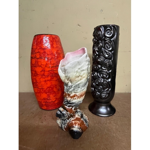 128 - 2 SYLVAC VASES AND 1 OTHER