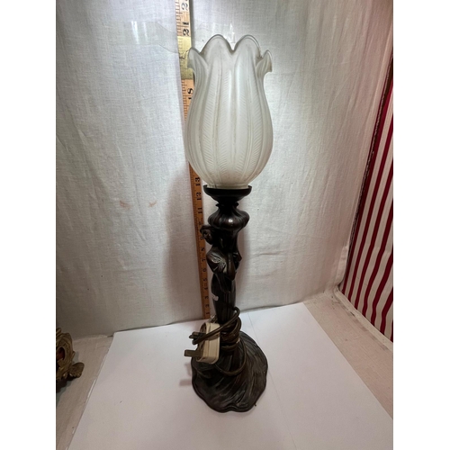 150 - ART NOUVEAU STYLE LAMP