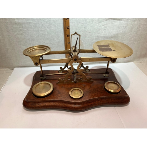 163 - BRASS POST OFFICE SCALES