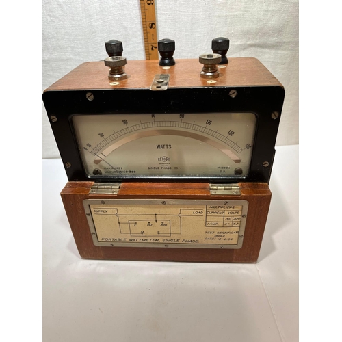 205 - RECORD PORTABLE WATT METER W/O