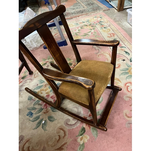 224 - CHILDS OAK ROCKING CHAIR