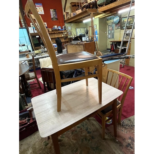 241 - 1950 TABLE AND 2 CHAIRS