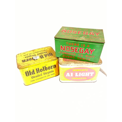 1 - 3 VINTAGE TINS OLD HOLBORN A1 LIGHT AND NOSEGAY