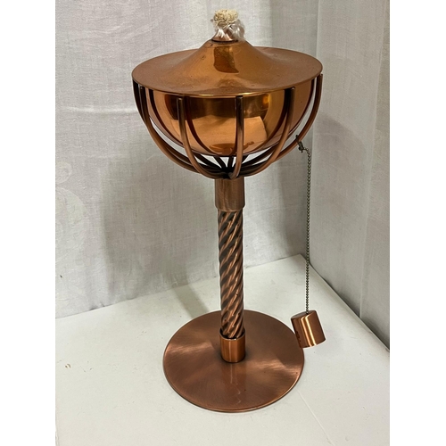 111 - COPPER OIL LAMP