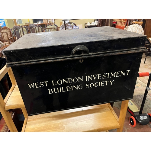 1 - WEST LONDON BUILDING SOCIETY TIN DEED BOX