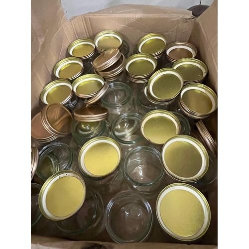 48 - 48 NEW JAM/HONEY JARS WITH LIDS