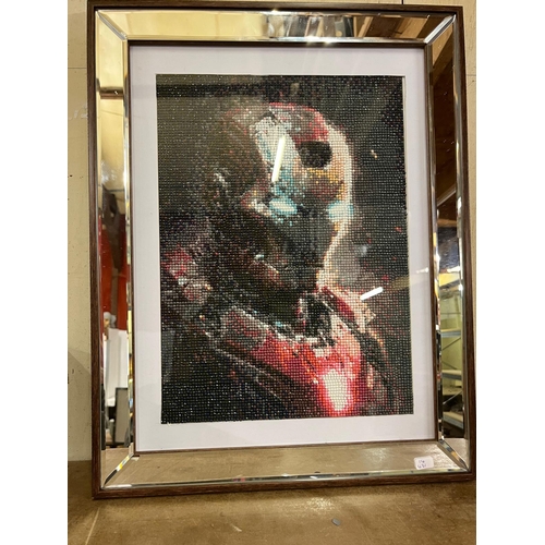 204 - 5D DIAMOND ART IRONMAN IN NEW MIRRORED FRAME