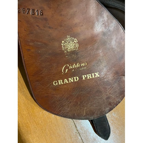 249 - 2 LEATHER SADDLES INC GIDDENS OF LONDON GRAND PRIX