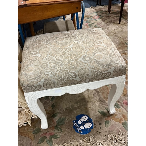 253 - UPHOLSTERED STOOL FROM ZARA