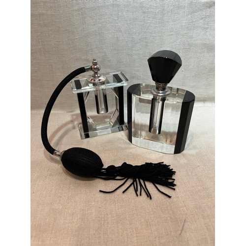 323 - 2 ART DECO STYLE PERFUME BOTTLES