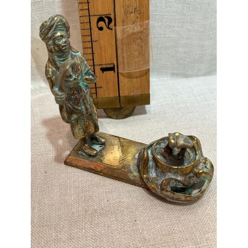 324 - SMALL BRONZE SNAKE CHARMER