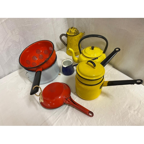 28 - SELECTION ENAMEL KITCHEN WARE