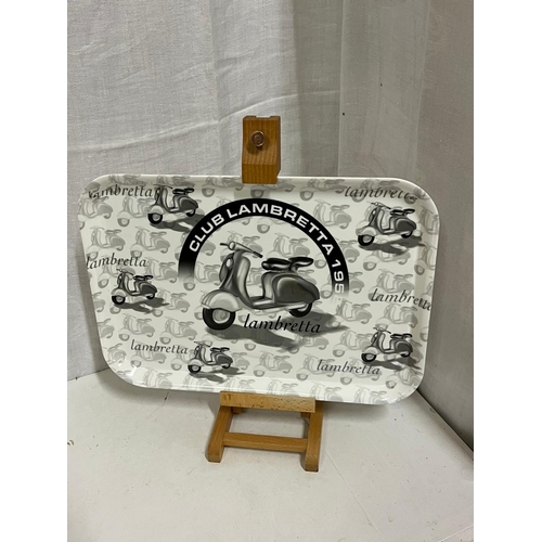 101 - ORIGINAL ITALIAN LAMBRETTA TRAY ON STAND