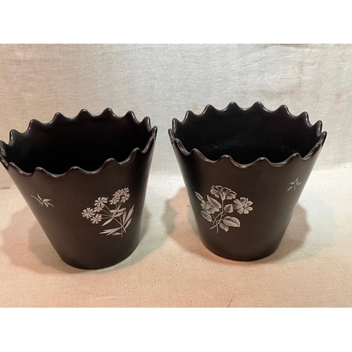 120 - PAIR SYLVAC POTS