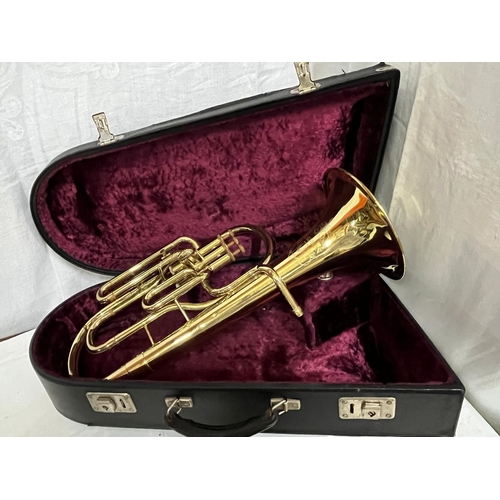 181 - MARCHING BARITONE HORN IN CASE