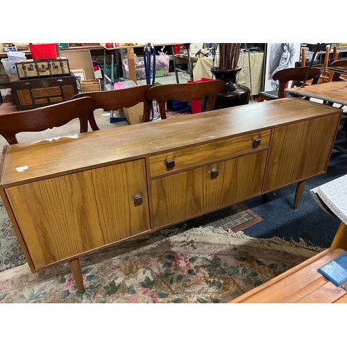 188 - RETRO TEAK SIDEBOARD FOR RESTORATION 6FT L X 16