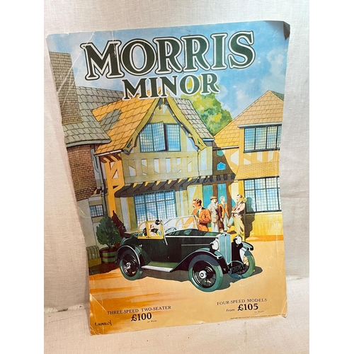 207 - OLD ORIGINAL MORRIS MINOR POSTER