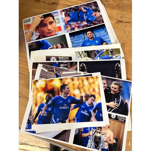 144 - 3 CHELSEA F.C SHIRTS AND SELECTION ORIGINAL PHOTOS AND PROGRAMMES