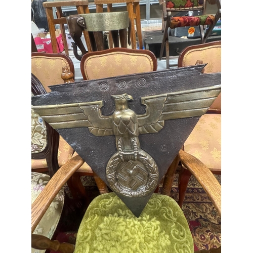 149 - LARGE METAL NAZI PLAQUE