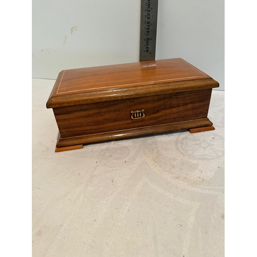 229 - WALNUT MUSICAL BOX FWO